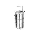 Generic Stainless Steel Thai Lunch Box, Diameter 10cm, Number of Containers 4