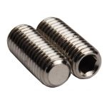 LPS Flat Socket Set Screw, Length 1/4inch, Diameter 3/16inch