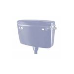 Parryware E8055 Slimline Single Flush Cistern, Color Silver