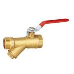 Sant FBV 4 Forged Brass Ball Valve with Y Strainer, Size 20mm