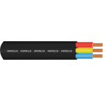 Havells Flat PVC Sheathed Industrial Cable for Submersible Pump Motors, Conductor Area 10sq mm, Length 1000m