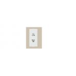 Anchor Roma 21667 2 Pin URO Socket with Safety Sutter, Current Rating 6A