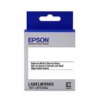 Epson LK-6WBN Label Tape, Color Black on White, Size 24mm