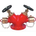 M-Tech F-GMDHV-01 Gun Metal Double Controlled Hydrant Valve, Nominal Size 63mm, Angle , NB Inlet 100mm