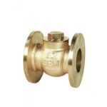 Sant SBM 10 Bronze Horizontal Lift Check Valve No. 8, Size 65, Body Test Pressure 21.09kg/sq cm g, Seat Test Pressure 14.06kg/sq cm g