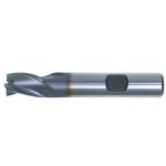 Swiss Tech SWT1630535A Weldon Short 3FL Slot Drill-TiCN, Diameter 5.00mm, Flute Length 8.0mm, Overall Length 52.0mm
