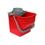 Partek PB25R Robin Bucket & Round Mop Wringer, Capacity 25l, Color Red