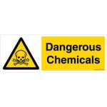 Safety Sign Store CW104-A4AL-01 Dangerous Chemicals Sign Board