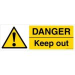 Safety Sign Store CW202-2159AL-01 Danger: Keep Out Sign Board
