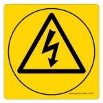 Safety Sign Store CW313-105AL-01 Electric Shock-Graphic Sign Board