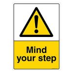 Safety Sign Store CW607-A4PC-01 Mind Your Step Sign Board