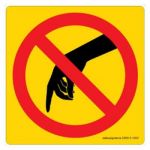 Safety Sign Store CW613-105AL-01 Do Not Touch-Graphic Sign Board