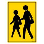 Safety Sign Store FS127-A3PC-01 Pedestrian Crossing-Graphic Sign Board