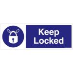 Safety Sign Store FS608-2159V-01 Keep Locked Sign Board