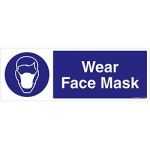 Safety Sign Store FS611-2159PC-01 Wear Face Mask Sign Board