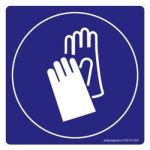 Safety Sign Store FS618-210PC-01 Protective Gloves-Graphic Sign Board