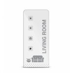 BuildTrack BT-EzR4L Remote Control for Living Room  Lights & Fans, Color White