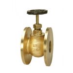 Sant SBM 6 Bronze Globe Valve No. 8, Size 100, Body Test Pressure 21.09kg/sq cm g, Seat Test Pressure 14.06kg/sq cm g