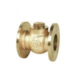 Sant SBM 10 Bronze Horizontal Lift Check Valve No. 8, Size 15, Body Test Pressure 21.09kg/sq cm g, Seat Test Pressure 14.06kg/sq cm g