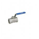 Sant SSB Stainless Steel Ball Valve, Size 15, Body Test Pressure 100kg/sq cm g Hyd., Seat Test Pressure 100kg/sq cm g Hyd.