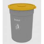 Frontier FLB-120 Bin with Closed Flat covered Lid, Capacity 120l