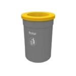 Frontier FLB-120 Bin with Funnel Shaped Lid, Capacity 120l