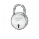 Harrison 0264 Round Padlock, Size 60mm, No. of Keys 2K, Lever/Pin 6L, Material Steel, Model J-6/BCP, Shape Round