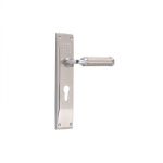 Harrison 01532 Super Saver Handle Set, Design VAT, Lock Type CY, Finish S/C, Size 200mm, No. of Keys 3, Lever/Pin 5P, Material Brass