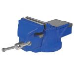 Tusk MVS05 Bench Vice, Size 5inch, Base Swivel, Jaw Opening 125mm, Body Material Cast Iron, Weight 11kg