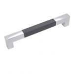 Koin KH 1062 Main Glass Door Handle, Finish Type Chrome Plated, Size 12inch, Series Wooden Sq D