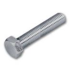 LPS Hexagonal Head Bolt, Length 3/4inch, Type UNC, Dia 1/4inch, Size 7/16inch