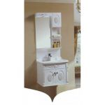Elegant Casa PVC-1564 Bathroom Cabinet, Main Cabinet Size 600 x 470mm, Mirror Size 600 x 500mm, Material PVC