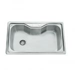 Jim Kitchen Sink, Shape S/Bowl 1, Overall Size 25 x 20 x 8inch, Bowl Size 22 x 17inch