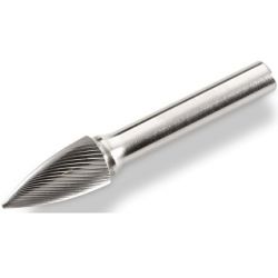 Totem Carbide Rotary Burr, Size T2L2, Shank Length 6inch, Series Standard