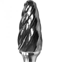 Totem Carbide Rotary Burr, Size TB8Z, Shank Length 7inch, Series Aluma