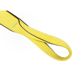 LEO Make Double Ply Polyster Webbing Sling, Length 1m, Width 75mm, Colour Yellow