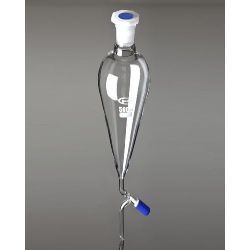 Glassco 151.202.04 Separating Funnel With PTFE Needle Valve, Capacity 250ml