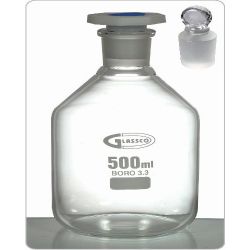 Glassco 272.276.03 Narrow Mouth Reagent Bottles, Capacity 125ml