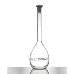 Glassco QR.131.276.06A Amber Volumetric Flask, Standard ASTM E 288