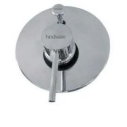 Hindware F280023 Single Lever Divertor With Wall Flange And Knob, Finsih Chrome