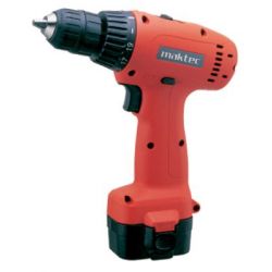 Maktec MT062SK2 Cordless Driver Drill, Torque 18/13Nm, Capacity 10mm, Speed  0-350/1000 rpmrpm, Weight 1.3kg, Voltage 9.6V