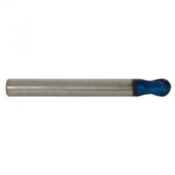YG-1 G8A38120 Stub Cut Length Ball Nose End Mill With Extended Neck End, Mill Dia 12mm, Shank Dia 12mm, Length of Cut 12mm
