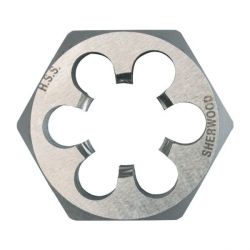 Sherwood SHR0866470K BSW HSS Hexagon Die Nut, Size-Pitch 3/16inch x 24, Thickness 1/4inch