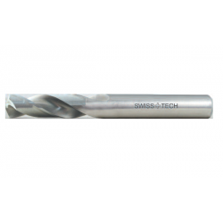 Swiss Tech SWT1252305A Heavy Duty Cobalt Stub Drill, Point Angle 135deg, Helix Angle Normal, Diameter 10.50mm