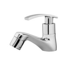 Kerro CU-03 Pillar Cock Faucet, Model Cute, Material Brass, Color Silver, Finish Chrome