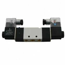 Techno 4V220-08B Double Solenoid Valve, Way 5/2, Thread Size 1/4inch