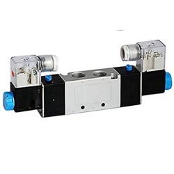 JELPC Pneumatic 5/3 Double Solenoid Valve, Size 3/8inch