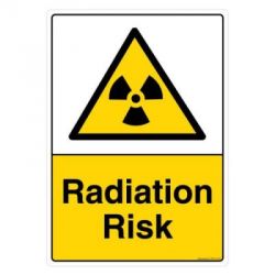 Safety Sign Store CW419-A4PC-01 Radiation Risk Sign Board