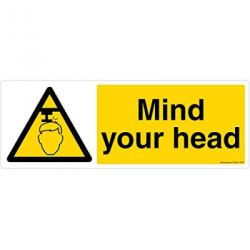 Safety Sign Store CW606-1029V-01 Mind Your Head Sign Board