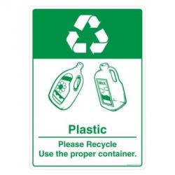 Safety Sign Store FS205-A4V-01 Recyclable Plastic Sign Board